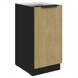 Küchenschrank Crotone 40 D 1F BB schrank mit Regal Metallkante Griff feuchtigkeits- und beschädigungsbeständig Schrank