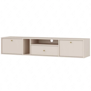 RTV-Hängeschrank Kioto IV 180 cm beige eleganter Schrank in gedeckten Farben dezente Goldgriffe