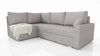 Ecksofa mit Schlaffunktion Nofi dunkelbeige links modernes Design ein schlichter und stilvoller Korpus, der in jede Einrichtung passt