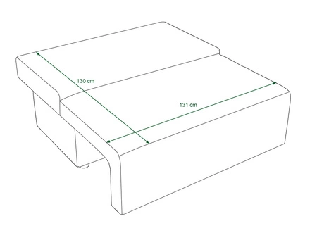 Brandon Schlafsofa blau modernes Design und breite Funktionalität dreidimensionalen Stoff mit ausdrucksvollen Streifen
