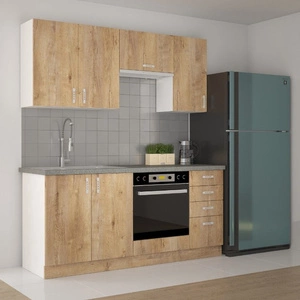 Küchenmöbel-Set Lento 180 cm einzigartigen Stil der Schränke wird das Innere jeder Küche passen