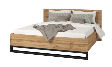 Schlafzimmermöbel-Set Halle S Eiche wotan universal Farben Schlafzimmermöbel-Set mit interessantem Design im Loft-Stil