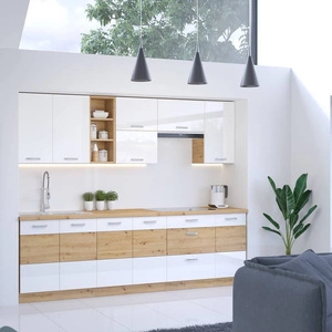 Küchenmöbel-Set Alpine 260 cm Schränke sehen in klassischen und modernen Interieurs großartig aus