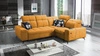 Ecksofa mit Schlaffunktion Buffalo II gelb rechts funktionelles und stilvolles Ecksofa mit verstellbaren Kopfstützen