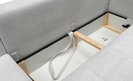 Ecksofa mit Schlaffunktion Bovec III blau links äußerst stilvolles Ecksofa perfekt für ein geräumiges Wohnzimmer