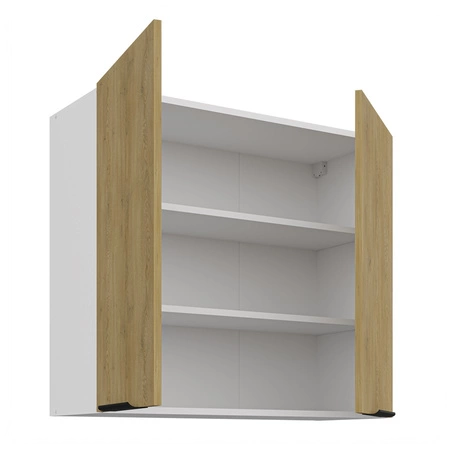 Küchenhängeschrank Cremona 80 G-72 2F Metallkantengriffe feuchtigkeits- und beschädigungsbeständiger Schrank