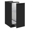 Cargo Küchenschrank Schwarz 30 D CARGO BB Metallkantengriff feuchtigkeits- und beschädigungsbeständiger Schrank