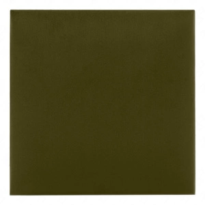 Polsterpaneel Quadra 50x50 cm oliv stilvolles Wandpaneel quadratischer Veloursstoff modisches Finish für jede Einrichtung