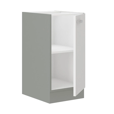 Stehender Küchenschrank mit Regal Bianka 40 D 1F BB Schrank beständig gegen Dampf hohe Temperatur und Verschüttungen