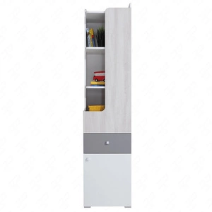 Bücherregal Arona 45 cm weiß / Eiche wilton weiß / grau ideal für das Jugendzimmer sehr brauchbar hat einen modernen Look