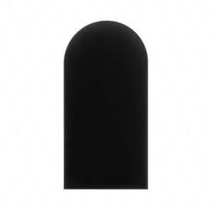 Wally gepolstertes Paneel 30x60 cm schwarz stilvolles Wandpaneel Zaun Veloursstoff modisches Finish für jede Einrichtung