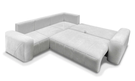 Ecksofa mit Schlaffunktion Bovec III grau links äußerst stilvolles Schlafsofa perfekt für ein geräumiges Wohnzimmer