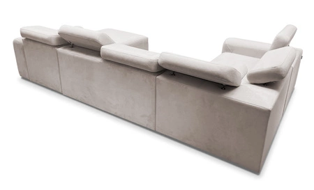 Ecksofa mit Schlaffunktion Cantare IV graue Esche rechts Sorgfältig verarbeitetes Ecksofa für den Wohnbereich bietet Komfort und Bequemlichkeit