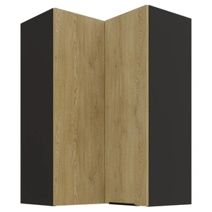 Eck-Küchenoberschrank Crotone 60x60 GN-90 2F Metallkantengriff feuchtigkeits- und beschädigungsbeständiger Schrank