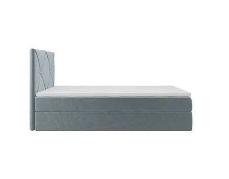 Boxspringbett Arvada 100x200 türkis im modernen skandinavischen Stil mit gepolstertem Kopfteil Bett mit Staukasten