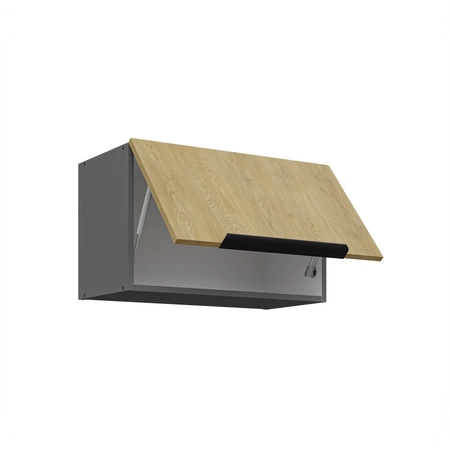 Küchenmöbel Set Corsico 260 cm elegante Küchenschränke in trendigen und natürlichen Farben Metallkantengriffe