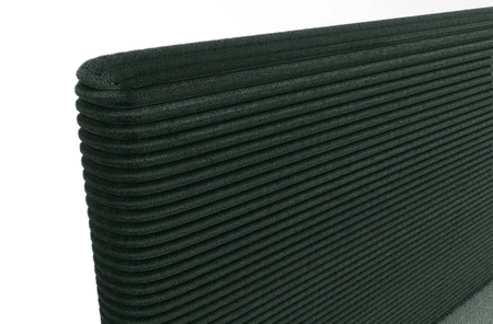 Boxspringbett Totti 160x200 grün stilvolles Bett mit Bettzeug Lagerung dreidimensionalen Stoff mit ausdrucksstarken Streifen