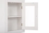 Badezimmer Wandschrank Romantic 45 cm weiß eleganter Schrank perfekt für Badezimmer im klassischen Stil Glasfront