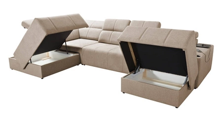 Ecksofa mit Schlaffunktion Tesalia VI honey right modernes und bequemes Ecksofa mit Schiebefunktion der Rückenlehne