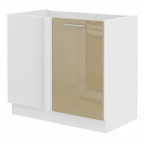 Eck-Küchenzeile Nalo 105 ND 1F BB linker Schrank resistent gegen Dampf, Auslaufen und Hitze