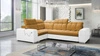 Ecksofa mit Schlaffunktion Luigi II honig/weiß links Komfort für die tägliche Entspannung Ecksofa mit Bettkasten