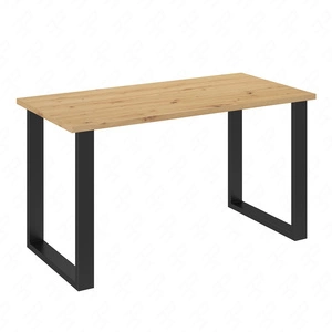 Taunton Tisch 138x67 cm handwerkliche Eiche / schwarz einfache Form von Möbeln mit stilvollen schwarzen Loft-Stil Beine bereichert auslaufsicher Platte