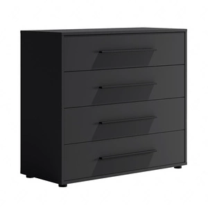 Kommode Maxione 99 cm schwarz minimalistisches Design klassische Form ideale Kommode für Wohnzimmer oder Wohnbereich