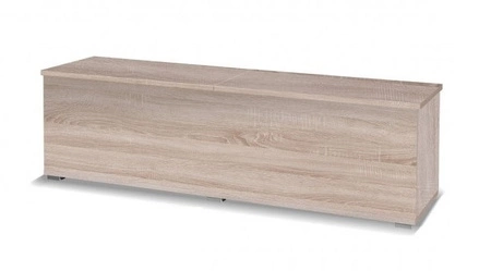 Bettkasten Maximus 157 cm Eiche sonoma helles modernes Design Hebeklappen auf Zylindern Einfassung mit Spezialfurnier beendet
