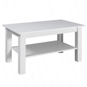 Couchtisch Jose T21 102 cm weiß modernes Möbeldesign die Kanten des Couchtisches sind mit einem speziellen Furnier verarbeitet