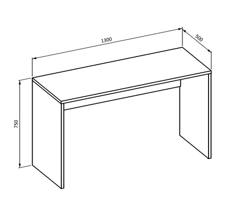 Schreibtisch Agapi 130 cm weiß stilvoll und funktionell für das Büro, Arbeitszimmer oder Jugendzimmer