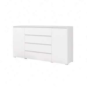 Kommode Simple 184 cm weiß Funktionsmöbel für Jugendzimmer Wohnzimmer oder Büro