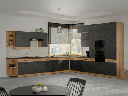 Vanimo Eck-Küchenmöbel-Set 395x300 cm ideal für klassische und moderne Innenräume