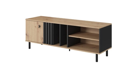 RTV Schrank Meran 138 cm Eiche artisan / anthrazit modernes Design praktische Lösung für Wohnzimmer und Wohnbereich