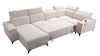 Ecksofa mit Schlaffunktion Kelly Sleek IV braun links Ecksofa mit Bettkästen Webstoff