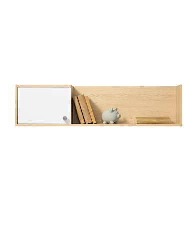 Cary Möbel Wandschrank Biskuit Eiche / weiß / Beton ideal für ein Jugend- oder Kinderzimmer in einem trendigen Stil