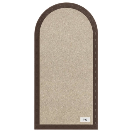 Wally gepolstertes Paneel 30x60 cm braun stilvolles Wandpaneel Zaun Veloursstoff modisches Finish für jede Einrichtung