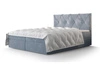 Boxspringbett Arvada 180x200 hellblau Bett im modernen skandinavischen Stil mit gepolstertem Kopfteil