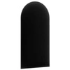 Gepolstertes Paneel Wally 30x100 cm schwarzes stilvolles Wandpaneel Zaun Veloursstoff modisches Finish für jede Einrichtung