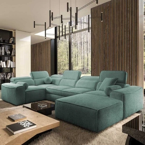 Ecksofa mit Schlaffunktion Viano IV patina rechts Designer-Ecksofa das sich perfekt in moderne Einrichtungen einfügt