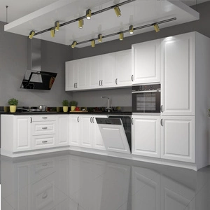 Snow Eckküchenmöbel-Set 190x350 cm ideal für skandinavisch-klassische und moderne Innenräume