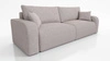 Sofa Fiesta beige funktionelles Wohnzimmersofa mit Bettzeugablage elegantes Design strapazierfähiges Gewebe