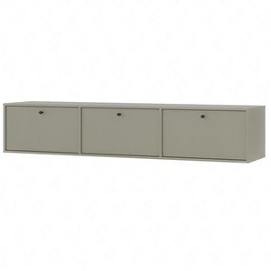 Kioto IV RTV-Wandschrank 180 cm Eukalyptus stilvolles Design mit dezenten Farben Schrank mit nach unten öffnenden Türen