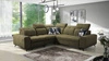 Ecksofa mit Schlaffunktion Buffalo III olive links komfortables Ecksofa mit ästhetischer Verarbeitung mit Bettzeugcontainern