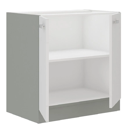 Eck-Küchenmöbel-Set Bianka 260x270 cm glänzende Fronten Schrank-Stil wird das Innere einer jeden Küche passen