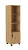 Regal auf Rädern Makana Eiche handwerklich funktionale Möbel für Büro, Arbeitszimmer oder Jugendzimmer