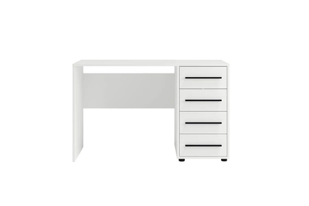 Maxione Schreibtisch 120 cm weiß moderner Schreibtisch mit Schubladen universelles Design ideal für ein Jugendzimmer oder Büro