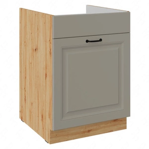 Küchenspülenschrank mit Schublade Delos 60 ZL 1S BB dampf-, hitze- und spritzwasserbeständiger Schrank