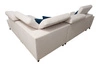 Ecksofa mit Schlaffunktion Kelly Sleek VII hellbraun rechts geflochten bequemes und funktionelles Ecksofa für Wohnzimmer