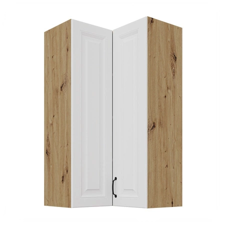 Hängender Ecke-Küchenschrank Scandi 60x60 GN-108 2F schrankdicht gegen Wasserdampf hohe Temperaturen und verschüttete Flüssigkeiten