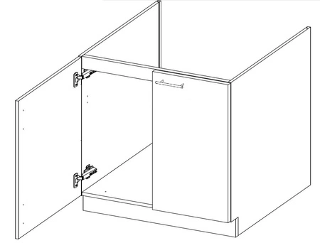Milo 260 cm Küchenmöbel Set glänzende Fronten einzigartiges Design der Schränke wird das Innere einer jeden Küche passen